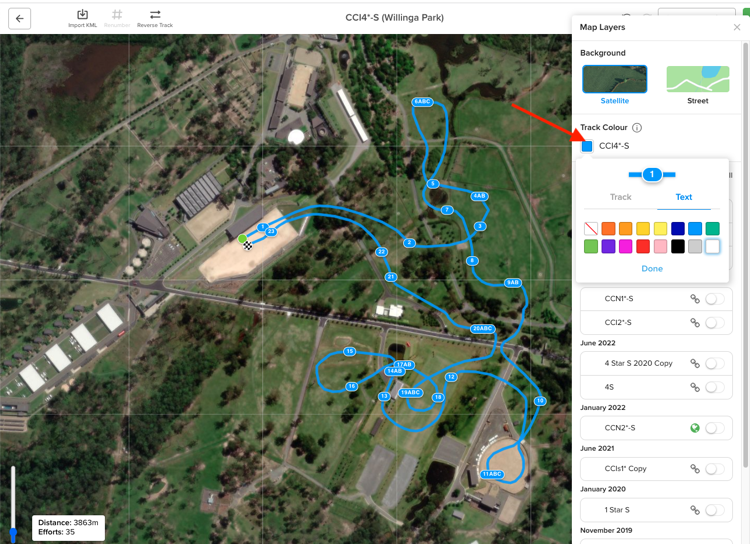 set primary track colour
